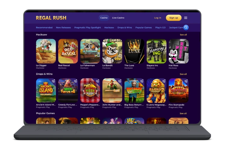 RegalRush Casino official